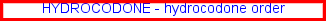 Hydrocodone street price